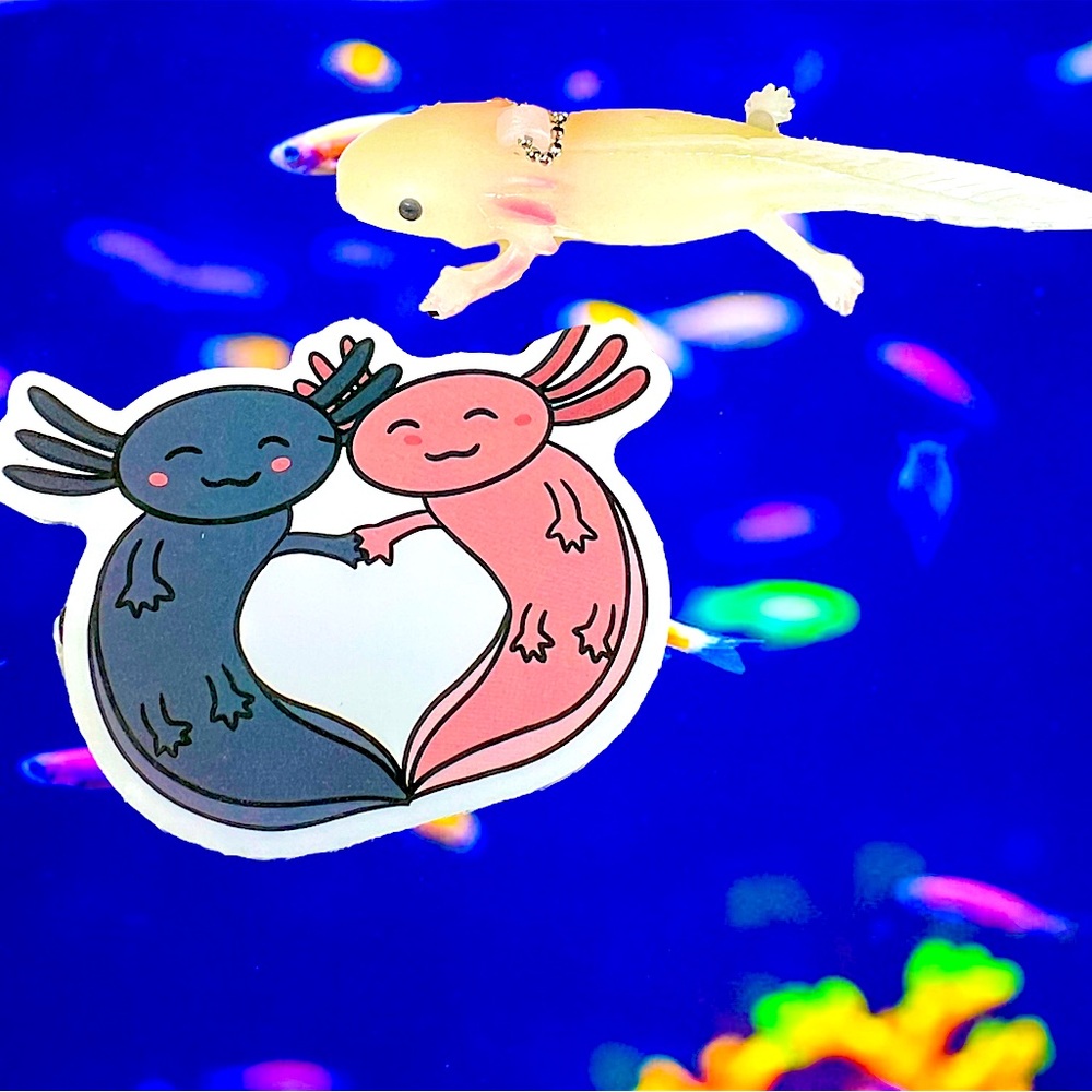 UNITY Axolotl Crazy Trending WaterProof Single Decor Accent Sticker